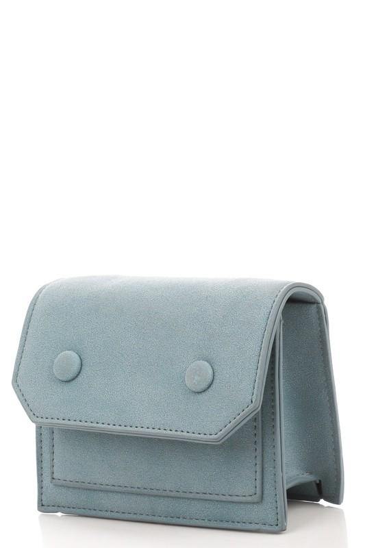 VG Bags Womens Chic Blue Suede Evening Clutch Crossbody Handbag with Chain  Strap: Handbags
