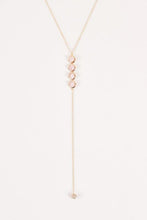 Load image into Gallery viewer, Dainty Gemstones Drop Lariat Necklaces - Bili&#39;s Bougie Boutique
