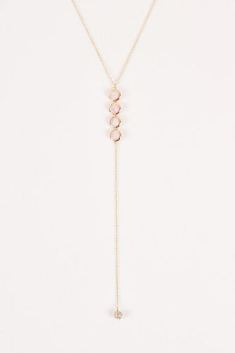 Dainty Gemstones Drop Lariat Necklaces - Bili's Bougie Boutique