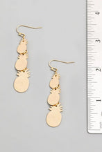 Load image into Gallery viewer, Layered Matte Pineapple Dangle Earrings - Bili&#39;s Bougie Boutique
