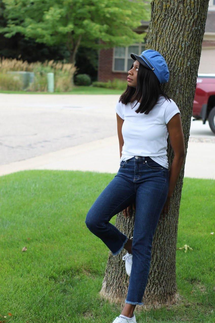 Fashionable Captain hat  blue - Bili's Bougie Boutique