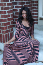 Load image into Gallery viewer, Maxi Wrap Dress in dusty rose - Bili&#39;s Bougie Boutique
