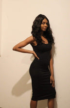 Load image into Gallery viewer, SLEEVELESS TANK BODYCON MIDI DRESS IN BLACK - Bili&#39;s Bougie Boutique
