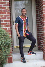 Load image into Gallery viewer, King Remi African Print Baseball shirt - Bili&#39;s Bougie Boutique
