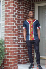 Load image into Gallery viewer, King Remi African Print Baseball shirt - Bili&#39;s Bougie Boutique
