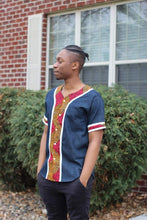 Load image into Gallery viewer, King Remi African Print Baseball shirt - Bili&#39;s Bougie Boutique
