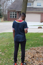 Load image into Gallery viewer, King Remi African Print Baseball shirt - Bili&#39;s Bougie Boutique
