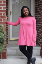 Load image into Gallery viewer, LONG SLEEVE SWING TUNIC WITH POCKETS - Bili&#39;s Bougie Boutique
