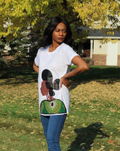 Load image into Gallery viewer, Queen Amina ankara t-shirt - Bili&#39;s Bougie Boutique
