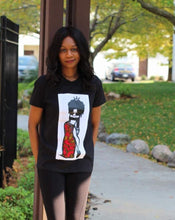 Load image into Gallery viewer, Queen Kamilah ankara t-shirt - Bili&#39;s Bougie Boutique
