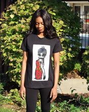 Load image into Gallery viewer, Queen Kamilah ankara t-shirt - Bili&#39;s Bougie Boutique
