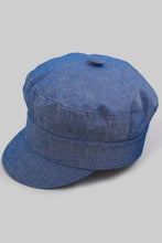 Load image into Gallery viewer, Fashionable Faux Denim Cabbie Hat - Bili&#39;s Bougie Boutique
