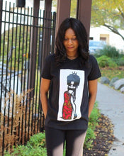 Load image into Gallery viewer, Queen Kamilah ankara t-shirt - Bili&#39;s Bougie Boutique
