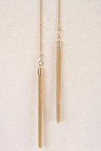 Load image into Gallery viewer, Dual Chain Tassel End Necklace in rose gold - Bili&#39;s Bougie Boutique
