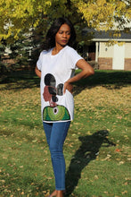 Load image into Gallery viewer, Queen Amina ankara t-shirt - Bili&#39;s Bougie Boutique
