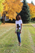 Load image into Gallery viewer, Queen Amina ankara t-shirt - Bili&#39;s Bougie Boutique
