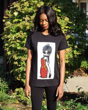 Load image into Gallery viewer, Queen Kamilah ankara t-shirt - Bili&#39;s Bougie Boutique
