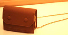 Load image into Gallery viewer, Mini Chain strap Crossbody,  Faux Suede Clutch Bag in brown - Bili&#39;s Bougie Boutique
