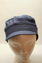 Load image into Gallery viewer, Fashionable Faux Denim Cabbie Hat - Bili&#39;s Bougie Boutique
