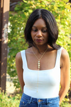 Load image into Gallery viewer, Dainty Gemstones Drop Lariat Necklaces - Bili&#39;s Bougie Boutique
