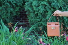 Load image into Gallery viewer, Women&#39;s Faux Leather Cube Handbag in Brown - Bili&#39;s Bougie Boutique
