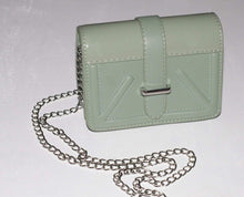 Load image into Gallery viewer, Faux Leather Square mini crossbody Bag in Mint - Bili&#39;s Bougie Boutique
