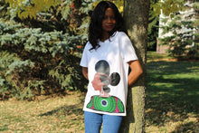 Load image into Gallery viewer, Queen Hauwa ankara t-shirt - Bili&#39;s Bougie Boutique
