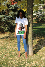 Load image into Gallery viewer, Queen Hauwa ankara t-shirt - Bili&#39;s Bougie Boutique
