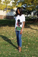 Load image into Gallery viewer, Queen Hauwa ankara t-shirt - Bili&#39;s Bougie Boutique
