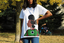 Load image into Gallery viewer, Queen Hauwa ankara t-shirt - Bili&#39;s Bougie Boutique
