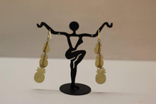 Load image into Gallery viewer, Layered Matte Pineapple Dangle Earrings - Bili&#39;s Bougie Boutique
