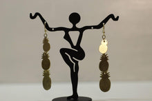 Load image into Gallery viewer, Layered Matte Pineapple Dangle Earrings - Bili&#39;s Bougie Boutique
