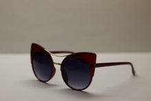 Load image into Gallery viewer, Retro Women CatEye Sunglasses , Gradient Lens, Red - Bili&#39;s Bougie Boutique
